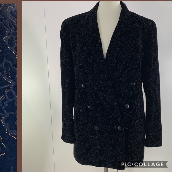 Michi Moon for Sanyo 10 velvet rose gold blazer - Picture 1 of 8